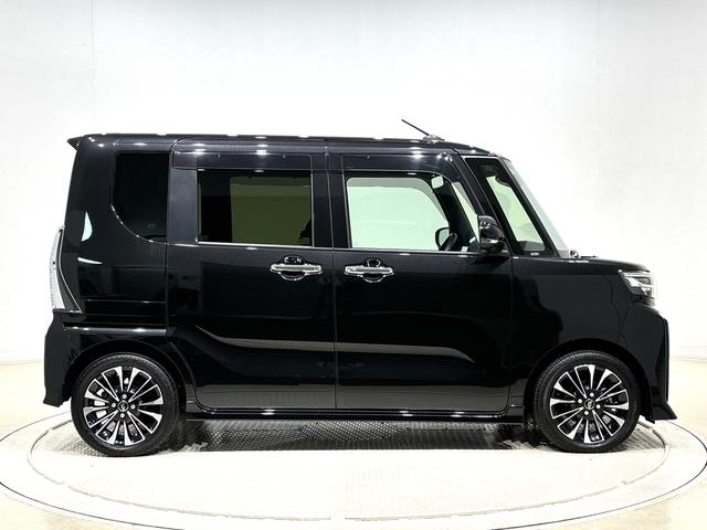 タントカスタムＲＳディスプレイオーディオ・パノラマパーキングＬＥＤオートライト　パワースライドドアウェルカムオープン機能　オート電動格納式ドアミラー　助手席ロングスライド　助手席イージークローザー　アルミホイール　キーフリーシステム（広島県）の中古車