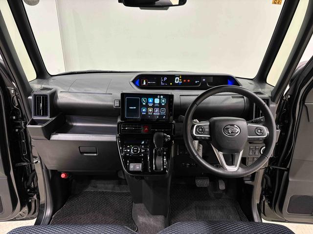 タントカスタムＲＳディスプレイオーディオ・パノラマパーキングＬＥＤオートライト　パワースライドドアウェルカムオープン機能　オート電動格納式ドアミラー　助手席ロングスライド　助手席イージークローザー　アルミホイール　キーフリーシステム（広島県）の中古車