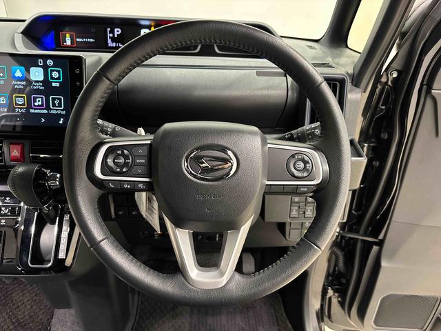 タントカスタムＲＳディスプレイオーディオ・パノラマパーキングＬＥＤオートライト　パワースライドドアウェルカムオープン機能　オート電動格納式ドアミラー　助手席ロングスライド　助手席イージークローザー　アルミホイール　キーフリーシステム（広島県）の中古車