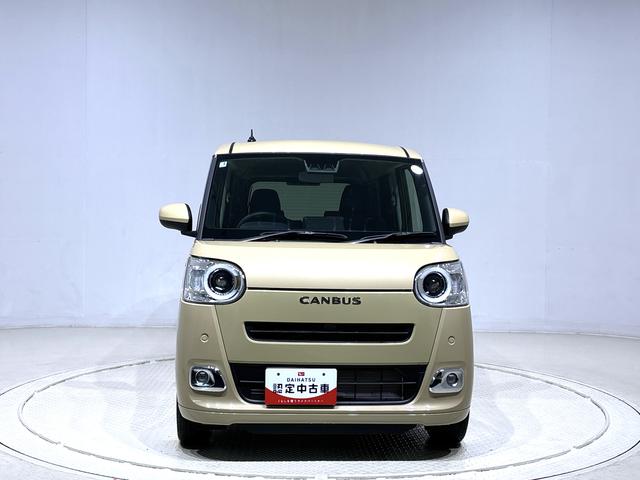 ムーヴキャンバスセオリーＧ　バックモニター対応カメラ　シートヒーターＬＥＤオートライト・フォグランプ　電動パーキングブレーキ　プッシュボタンスタート　セキュリティアラーム　バックカメラ　両側パワースライドドアウエルカムオープン機能　オート電動格納式ドアミラー（広島県）の中古車