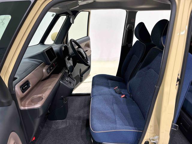 ムーヴキャンバスセオリーＧ　バックモニター対応カメラ　シートヒーターＬＥＤオートライト・フォグランプ　電動パーキングブレーキ　プッシュボタンスタート　セキュリティアラーム　バックカメラ　両側パワースライドドアウエルカムオープン機能　オート電動格納式ドアミラー（広島県）の中古車