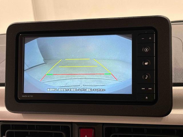 ムーヴキャンバスストライプスＧターボＬＥＤオートライト・フォグランプ　電動パーキングブレーキ　プッシュボタンスタート　セキュリティアラーム　バックカメラ　両側パワースライドドアウエルカムオープン機能　オート電動格納式ドアミラー（広島県）の中古車