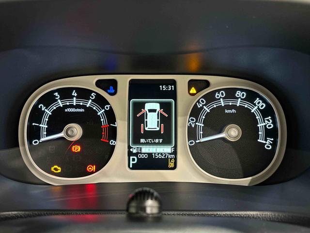 ムーヴキャンバスストライプスＧターボＬＥＤオートライト・フォグランプ　電動パーキングブレーキ　プッシュボタンスタート　セキュリティアラーム　バックカメラ　両側パワースライドドアウエルカムオープン機能　オート電動格納式ドアミラー（広島県）の中古車