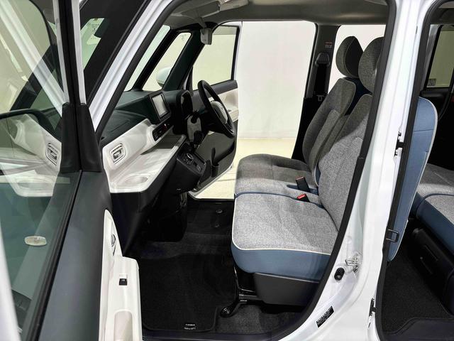 ムーヴキャンバスストライプスＧターボＬＥＤオートライト・フォグランプ　電動パーキングブレーキ　プッシュボタンスタート　セキュリティアラーム　バックカメラ　両側パワースライドドアウエルカムオープン機能　オート電動格納式ドアミラー（広島県）の中古車