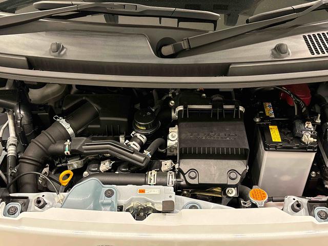 ムーヴキャンバスストライプスＧターボＬＥＤオートライト・フォグランプ　電動パーキングブレーキ　プッシュボタンスタート　セキュリティアラーム　バックカメラ　両側パワースライドドアウエルカムオープン機能　オート電動格納式ドアミラー（広島県）の中古車