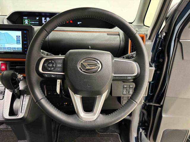 タントファンクロスターボ ナビゲーション ETCLEDオートライト 電動パーキングブレーキ 運転席助手席シートヒーター アルミホイール キーフリーシステム オート電動格納式ドアミラー(広島県)の中古車