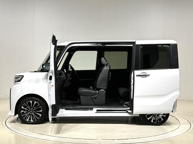 タントカスタムRS ディスプレイオーディオ クルーズコントロールLEDオートライト パワースライドドアウェルカムオープン機能 電動パーキングブレーキ 運転席助手席シートヒーター アルミホイール キーフリーシステム オート電動格納式ドアミラー(広島県)の中古車