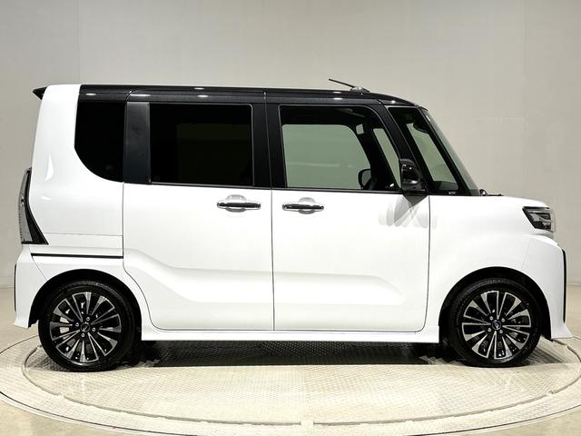 タントカスタム　パノラマモニター対応カメラ付　前席シートヒーター電動パーキングブレーキ　後席両側パワースライドドア　オートライト　サイドエアバッグ　ＬＥＤヘッドライト・フォグランプ　純正１５インチアルミホイール　キーフリーシステム　セキュリティーアラーム（広島県）の中古車