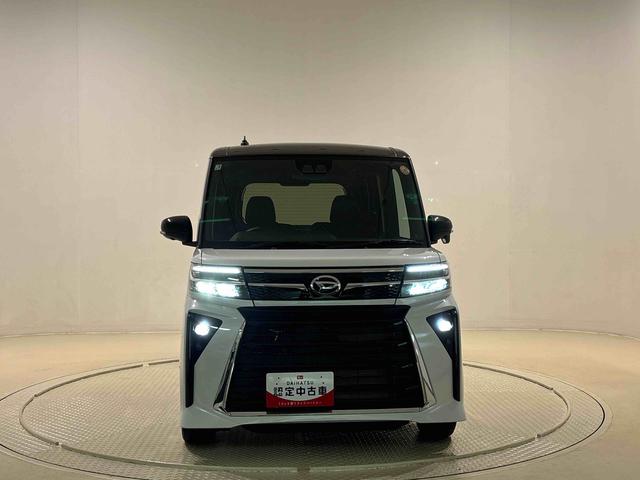 タントカスタム　パノラマモニター対応カメラ付　前席シートヒーター電動パーキングブレーキ　後席両側パワースライドドア　オートライト　サイドエアバッグ　ＬＥＤヘッドライト・フォグランプ　純正１５インチアルミホイール　キーフリーシステム　セキュリティーアラーム（広島県）の中古車