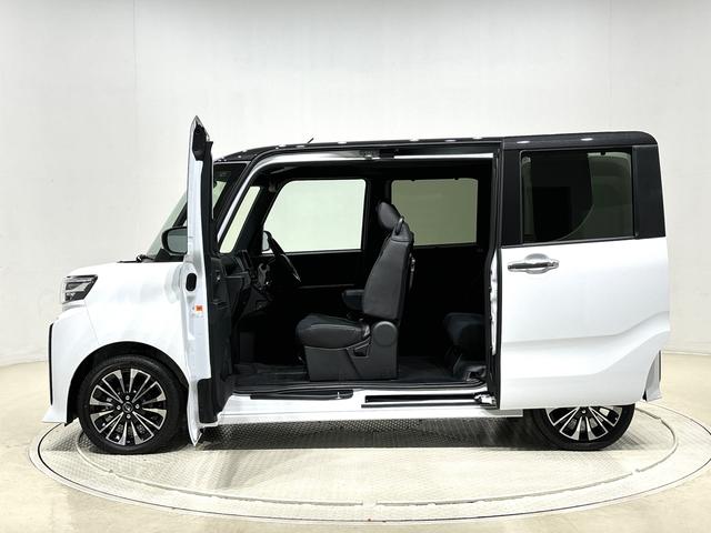 タントカスタムＲＳ　ターボ　両側電動スライドドア　キーフリー純正ナビ装着用アップグレードパック　運転席・助手席シートヒーター　電動パーキングブレーキ　オートブレーキホールド機能　格納式リヤドアサンシェード　運転席シートリフター　チルトステアリング（広島県）の中古車