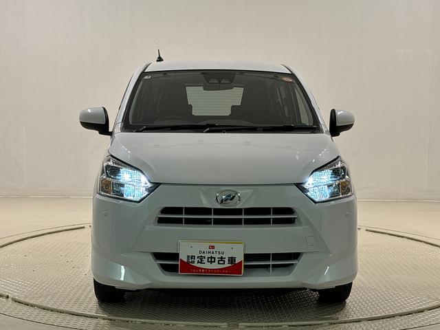 ミライースG SAIII バックモニター対応 両側シートヒーターLEDヘッドランプ 運転席・助手席シートヒーター オートライト プッシュボタンスタート セキュリティアラーム コーナーセンサー 14インチアルミホイール キーフリーシステム(広島県)の中古車