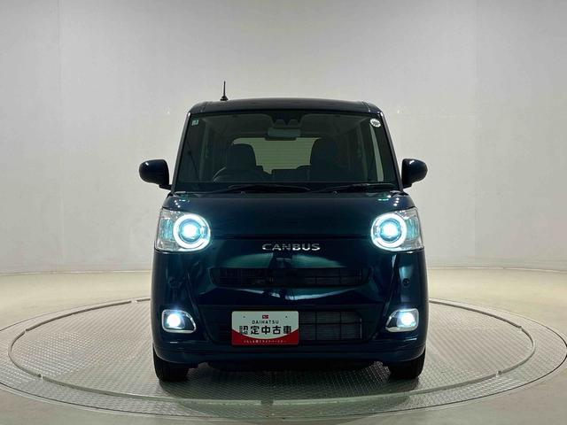 ムーヴキャンバスセオリーＧ　バックカメラ　電動パーキングブレーキＬＥＤオートライト・フォグランプ　電動パーキングブレーキ　プッシュボタンスタート　セキュリティアラーム　バックカメラ　両側パワースライドドアウエルカムオープン機能　オート電動格納式ドアミラー（広島県）の中古車