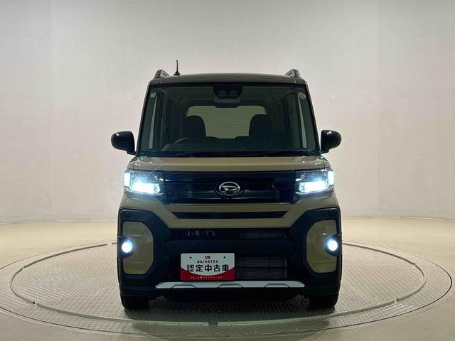 タントファンクロスターボＬＥＤオートライト　パワースライドドアウェルカムオープン機能　電動パーキングブレーキ　運転席助手席シートヒーター　アルミホイール　キーフリーシステム　　オート電動格納式ドアミラー（広島県）の中古車