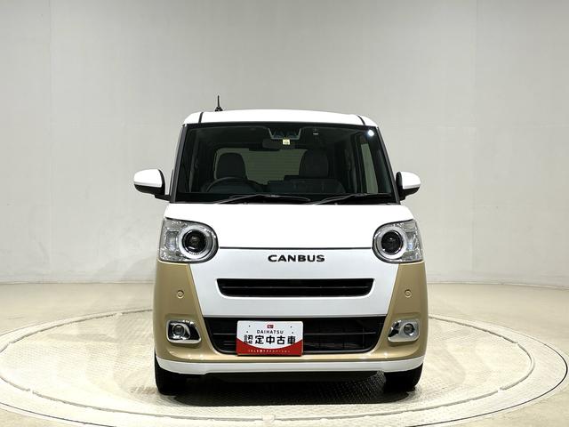 ムーヴキャンバスストライプスGLEDオートライト・フォグランプ 電動パーキングブレーキ プッシュボタンスタート セキュリティアラーム バックカメラ 両側パワースライドドアウエルカムオープン機能 オート電動格納式ドアミラー(広島県)の中古車