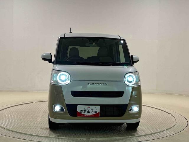 ムーヴキャンバスストライプスGLEDオートライト・フォグランプ 電動パーキングブレーキ プッシュボタンスタート セキュリティアラーム バックカメラ 両側パワースライドドアウエルカムオープン機能 オート電動格納式ドアミラー(広島県)の中古車