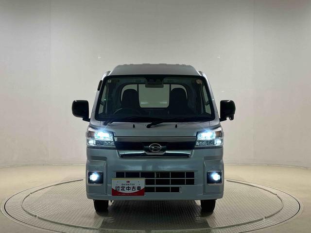 ハイゼットトラックジャンボエクストラ 電動格納式ドアミラー パワーウインドウ4WD LEDヘッドランプ(専用意匠)オーバーヘッドシェルフ プッシュボタンスタート キーフリーシステム スペアタイヤ LED大型荷台作業灯 スモークドガラス(クォーターウインドウ)(広島県)の中古車