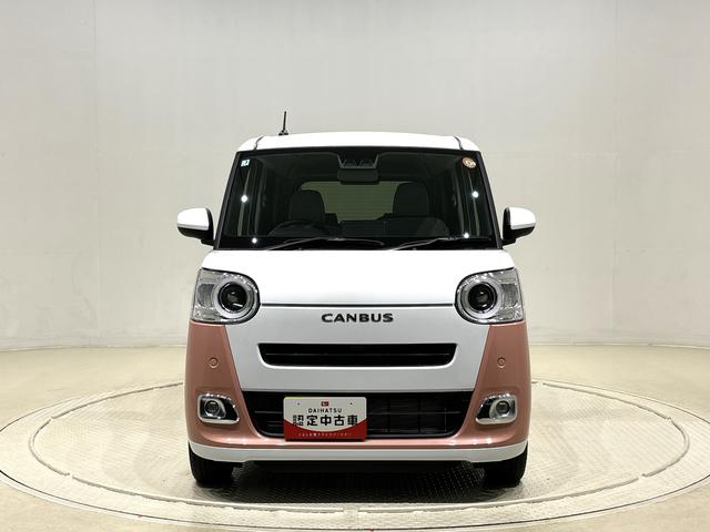 ムーヴキャンバスストライプスＧ　電子パーキング　　両側パワースライドドアＬＥＤオートライト・フォグランプ　電動パーキングブレーキ　プッシュボタンスタート　セキュリティアラーム　バックカメラ　両側パワースライドドアウエルカムオープン機能　オート電動格納式ドアミラー（広島県）の中古車