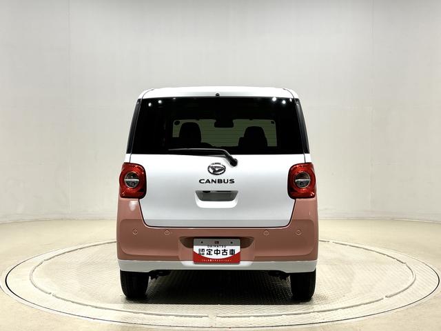 ムーヴキャンバスストライプスＧ　電子パーキング　　両側パワースライドドアＬＥＤオートライト・フォグランプ　電動パーキングブレーキ　プッシュボタンスタート　セキュリティアラーム　バックカメラ　両側パワースライドドアウエルカムオープン機能　オート電動格納式ドアミラー（広島県）の中古車