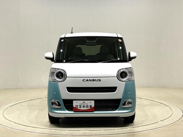 ムーヴキャンバスストライプスＧ　ＬＥＤオートライトＬＥＤオートライト・フォグランプ　電動パーキングブレーキ　プッシュボタンスタート　セキュリティアラーム　バックカメラ　両側パワースライドドアウエルカムオープン機能　オート電動格納式ドアミラー（広島県）の中古車