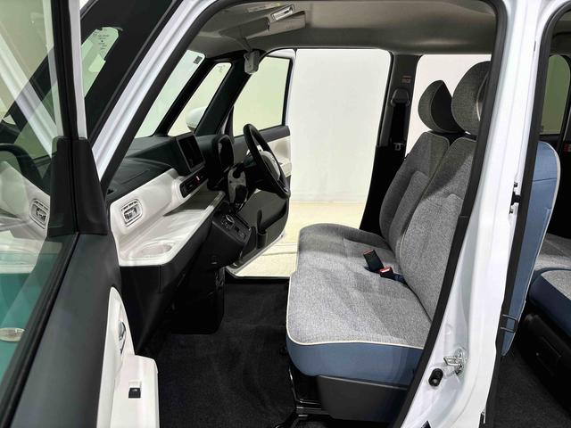 ムーヴキャンバスストライプスＧ　ＬＥＤオートライトＬＥＤオートライト・フォグランプ　電動パーキングブレーキ　プッシュボタンスタート　セキュリティアラーム　バックカメラ　両側パワースライドドアウエルカムオープン機能　オート電動格納式ドアミラー（広島県）の中古車