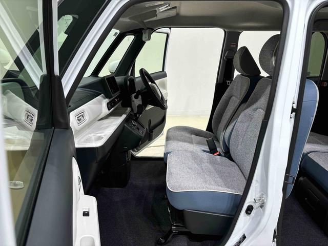 ムーヴキャンバスストライプスG バックモニター対応カメラ シートヒーターLEDオートライト・フォグランプ 電動パーキングブレーキ プッシュボタンスタート セキュリティアラーム バックカメラ 両側パワースライドドアウエルカムオープン機能 オート電動格納式ドアミラー(広島県)の中古車