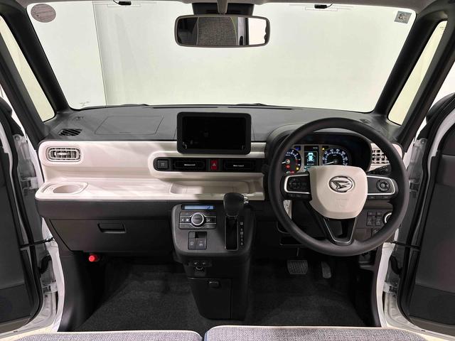 ムーヴキャンバスストライプスＧターボ　運転席・助手席シートヒーター純正ナビ装着用アップグレードパック　両側電動スライドドア　電動パーキングブレーキ　オートブレーキホールド機能　運転席シートリフター　チルトステアリング　キーフリーシステム（広島県）の中古車