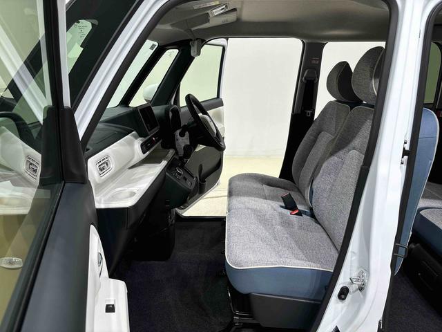 ムーヴキャンバスストライプスＧターボ　運転席・助手席シートヒーター純正ナビ装着用アップグレードパック　両側電動スライドドア　電動パーキングブレーキ　オートブレーキホールド機能　運転席シートリフター　チルトステアリング　キーフリーシステム（広島県）の中古車