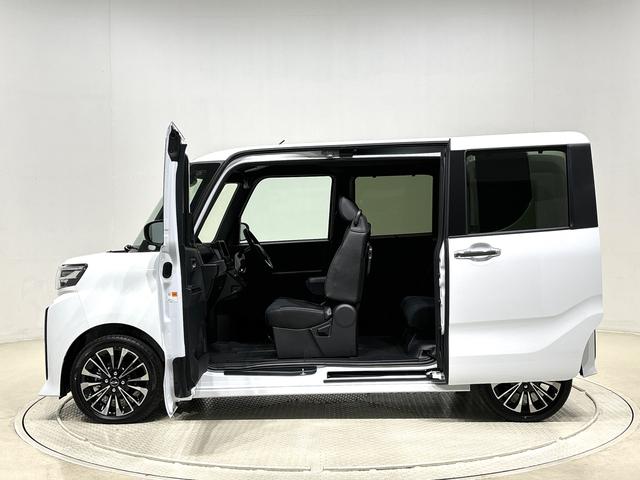 タントカスタムＲＳ　　両側パワースライドドア　ＬＥＤヘッドライトＬＥＤオートライト　パワースライドドアウェルカムオープン機能　電動パーキングブレーキ　運転席助手席シートヒーター　アルミホイール　キーフリーシステム　　オート電動格納式ドアミラー（広島県）の中古車