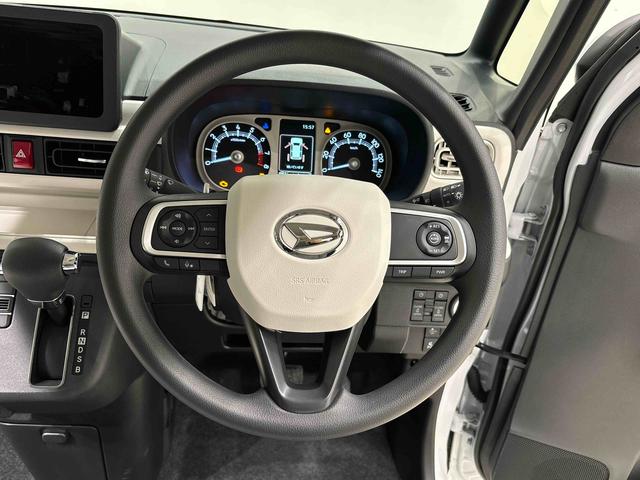 ムーヴキャンバスストライプスＧターボ　バックモニター対応　シートヒーターＬＥＤオートライト・フォグランプ　電動パーキングブレーキ　プッシュボタンスタート　セキュリティアラーム　バックカメラ　両側パワースライドドアウエルカムオープン機能　オート電動格納式ドアミラー（広島県）の中古車