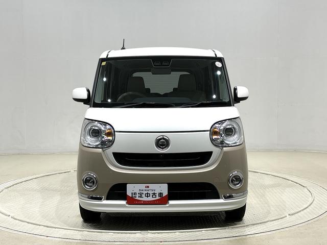 ムーヴキャンバスＧメイクアップリミテッド　ＳＡIIIＬＥＤヘッドランプ・フォグランプ　置き楽ボックス　オートライト　プッシュボタンスタート　セキュリティアラーム　パノラマモニター対応カメラ　両側パワースライドドア（広島県）の中古車