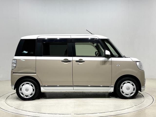 ムーヴキャンバスＧメイクアップリミテッド　ＳＡIIIＬＥＤヘッドランプ・フォグランプ　置き楽ボックス　オートライト　プッシュボタンスタート　セキュリティアラーム　パノラマモニター対応カメラ　両側パワースライドドア（広島県）の中古車