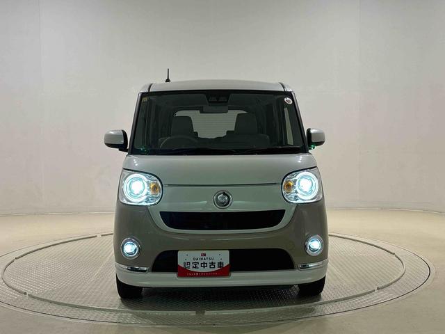 ムーヴキャンバスＧメイクアップリミテッド　ＳＡIIIＬＥＤヘッドランプ・フォグランプ　置き楽ボックス　オートライト　プッシュボタンスタート　セキュリティアラーム　パノラマモニター対応カメラ　両側パワースライドドア（広島県）の中古車