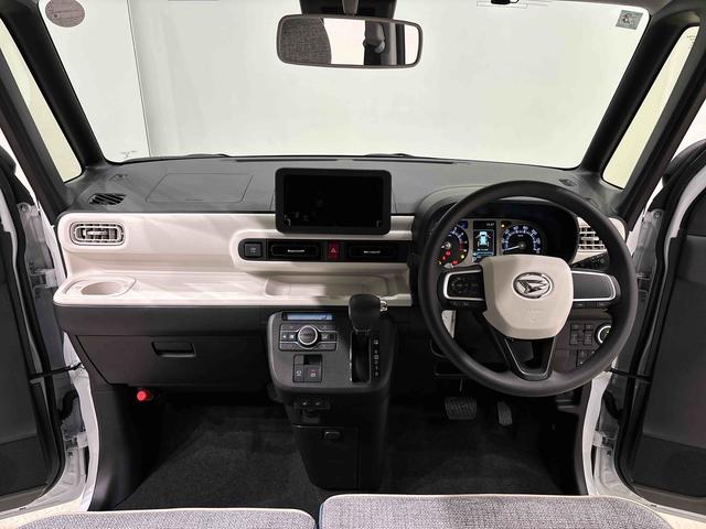 ムーヴキャンバスストライプスＧＬＥＤオートライト・フォグランプ　電動パーキングブレーキ　プッシュボタンスタート　セキュリティアラーム　バックカメラ　両側パワースライドドアウエルカムオープン機能　オート電動格納式ドアミラー（広島県）の中古車