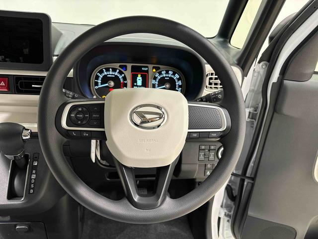 ムーヴキャンバスストライプスＧＬＥＤオートライト・フォグランプ　電動パーキングブレーキ　プッシュボタンスタート　セキュリティアラーム　バックカメラ　両側パワースライドドアウエルカムオープン機能　オート電動格納式ドアミラー（広島県）の中古車