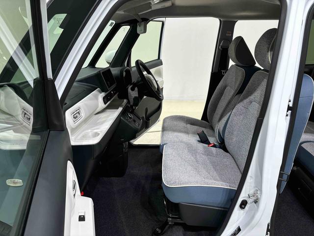 ムーヴキャンバスストライプスＧＬＥＤオートライト・フォグランプ　電動パーキングブレーキ　プッシュボタンスタート　セキュリティアラーム　バックカメラ　両側パワースライドドアウエルカムオープン機能　オート電動格納式ドアミラー（広島県）の中古車