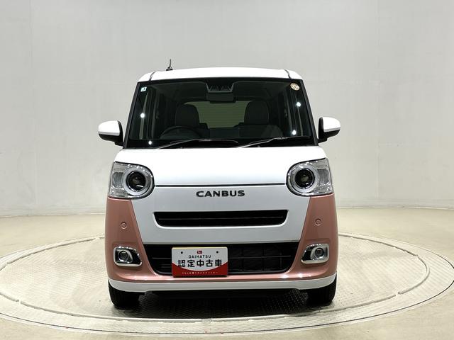 ムーヴキャンバスストライプスG LEDヘッドライト 両側パワースライドドアLEDヘッドランプ&フォグランプ 両側電動スライドドア キーフリーシステム キーフリーシステム連動式電動格納ドアミラー 運転席・助手席シートヒーター バックカメラ フロントベンチシート(広島県)の中古車