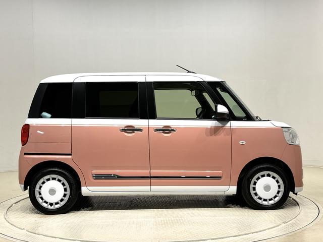 ムーヴキャンバスストライプスG LEDヘッドライト 両側パワースライドドアLEDヘッドランプ&フォグランプ 両側電動スライドドア キーフリーシステム キーフリーシステム連動式電動格納ドアミラー 運転席・助手席シートヒーター バックカメラ フロントベンチシート(広島県)の中古車