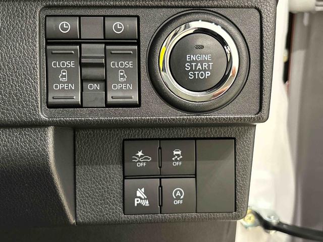 ムーヴキャンバスストライプスＧ　バックカメラ付き　両側パワースライドドアＬＥＤオートライト・フォグランプ　電動パーキングブレーキ　プッシュボタンスタート　セキュリティアラーム　バックカメラ　両側パワースライドドアウエルカムオープン機能　オート電動格納式ドアミラー（広島県）の中古車