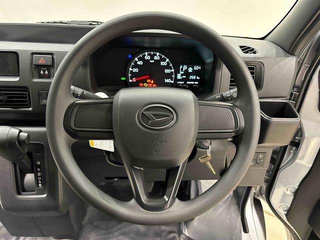 ハイゼットカーゴDX 4WD オートライトハロゲンヘッドランプ コーナーセンサー オーバーヘッドシェルフ フロントドアパワーウインドウ キーレスエントリー AM/FMラジオ マニュアルエアコン スチールホイール(広島県)の中古車