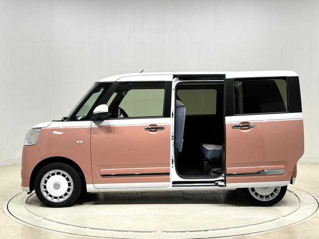 ムーヴキャンバスストライプスＧターボ　ナビ　バックカメラ　ＥＴＣ　ドラレコＬＥＤオートライト・フォグランプ　電動パーキングブレーキ　プッシュボタンスタート　セキュリティアラーム　バックカメラ　両側パワースライドドアウエルカムオープン機能　オート電動格納式ドアミラー（広島県）の中古車