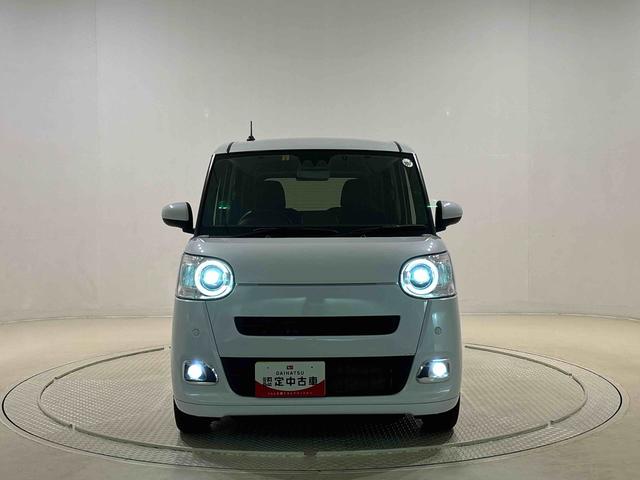 ムーヴキャンバスセオリーＧターボＬＥＤオートライト・フォグランプ　電動パーキングブレーキ　プッシュボタンスタート　セキュリティアラーム　バックカメラ　両側パワースライドドアウエルカムオープン機能　オート電動格納式ドアミラー（広島県）の中古車