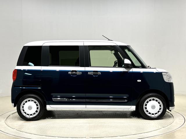 ムーヴキャンバスストライプスG バックモニター対応 電動パーキングブレーキLEDオートライト・フォグランプ 電動パーキングブレーキ プッシュボタンスタート セキュリティアラーム バックカメラ 両側パワースライドドアウエルカムオープン機能 オート電動格納式ドアミラー(広島県)の中古車