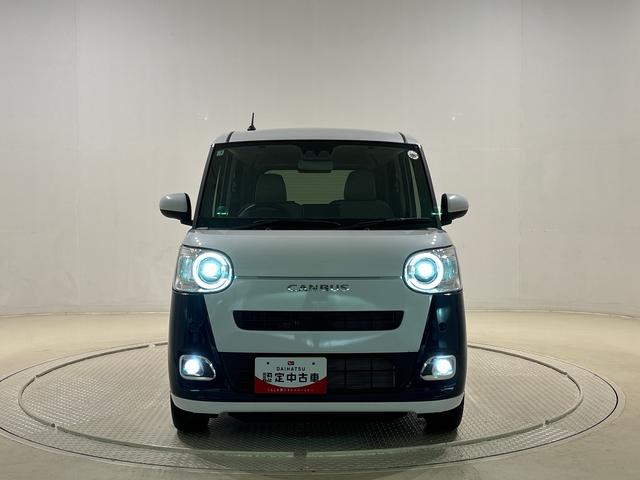 ムーヴキャンバスストライプスG バックモニター対応 電動パーキングブレーキLEDオートライト・フォグランプ 電動パーキングブレーキ プッシュボタンスタート セキュリティアラーム バックカメラ 両側パワースライドドアウエルカムオープン機能 オート電動格納式ドアミラー(広島県)の中古車