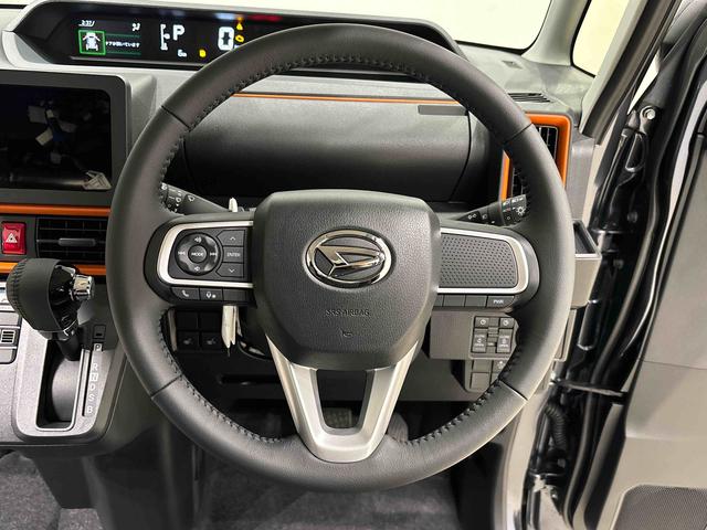 タントファンクロスターボ バックモニター 電動パーキングブレーキLEDヘッドライト・フォグランプ 後席両側パワースライドドア 運転席・助手席シートヒーター オートライト サイドエアバッグ 純正15インチアルミホイール キーフリーシステム(広島県)の中古車