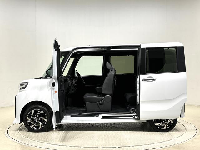 タントカスタムX LEDオートライト キーフリーシステムLEDフォグランプ パワースライドドアウェルカムオープン機能 オート電動格納式ドアミラー 助手席ロングスライド 助手席イージークローザー 運転席助手席シートヒーター アルミホイール バックカメラ(広島県)の中古車