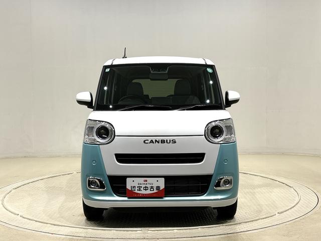 ムーヴキャンバスストライプスＧ　キーフリーシステム　ステアリングスイッチＬＥＤオートライト・フォグランプ　電動パーキングブレーキ　プッシュボタンスタート　セキュリティアラーム　バックカメラ　両側パワースライドドアウエルカムオープン機能　オート電動格納式ドアミラー（広島県）の中古車