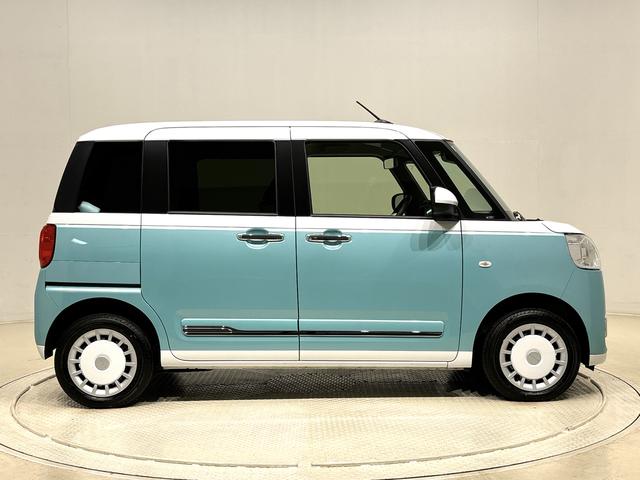 ムーヴキャンバスストライプスＧ　キーフリーシステム　ステアリングスイッチＬＥＤオートライト・フォグランプ　電動パーキングブレーキ　プッシュボタンスタート　セキュリティアラーム　バックカメラ　両側パワースライドドアウエルカムオープン機能　オート電動格納式ドアミラー（広島県）の中古車