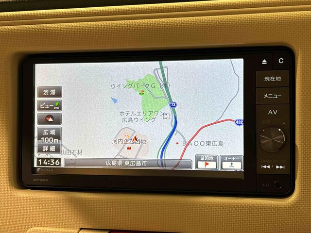 ミラココアココアＸ　ナビゲーション　バックカメラハロゲンヘッドランプ　セキュリティアラーム　フルホイールキャップ　電動格納式ドアミラー　ショツピングフック　オートエアコン（広島県）の中古車