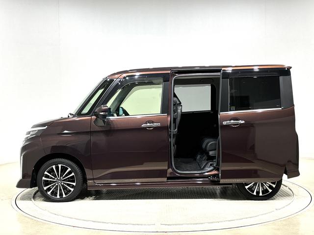 トールカスタムＧ　ターボ　カーナビ　ドライブレコーダー　ＥＴＣＬＥＤヘッドランプ・フォグランプ　　１５インチアルミホイール　オートライト　プッシュボタンスタート　クルーズコントロール　　コーナーセンサー　後席両側パワースライドドア　キーフリーシステム（広島県）の中古車