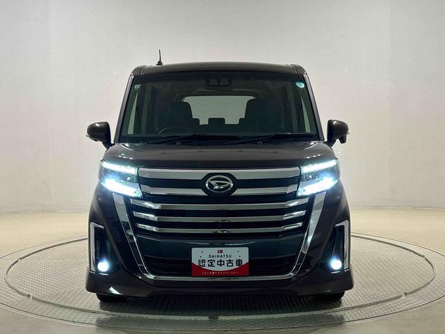 トールカスタムＧ　ターボ　カーナビ　ドライブレコーダー　ＥＴＣＬＥＤヘッドランプ・フォグランプ　　１５インチアルミホイール　オートライト　プッシュボタンスタート　クルーズコントロール　　コーナーセンサー　後席両側パワースライドドア　キーフリーシステム（広島県）の中古車